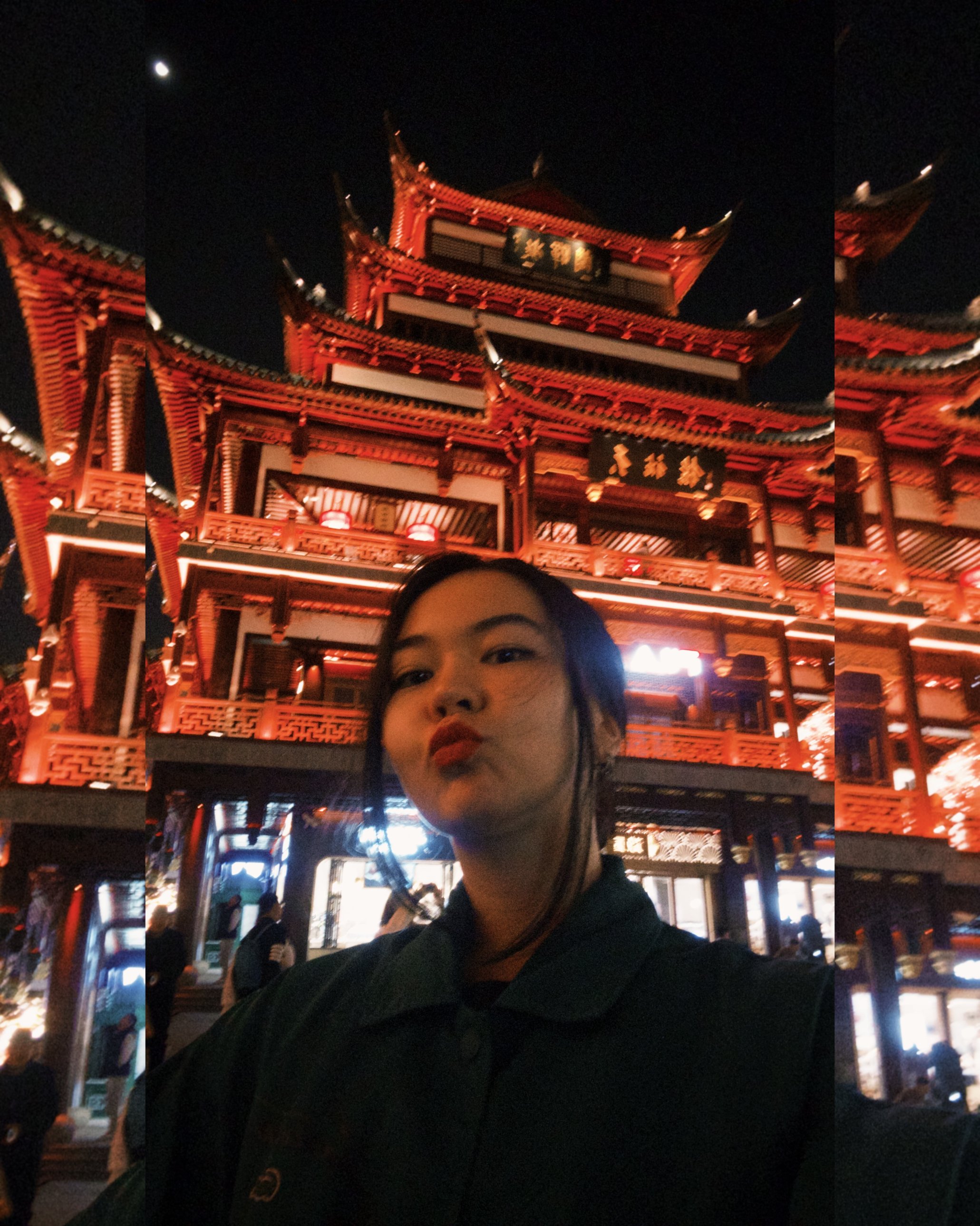 Traveling, night street